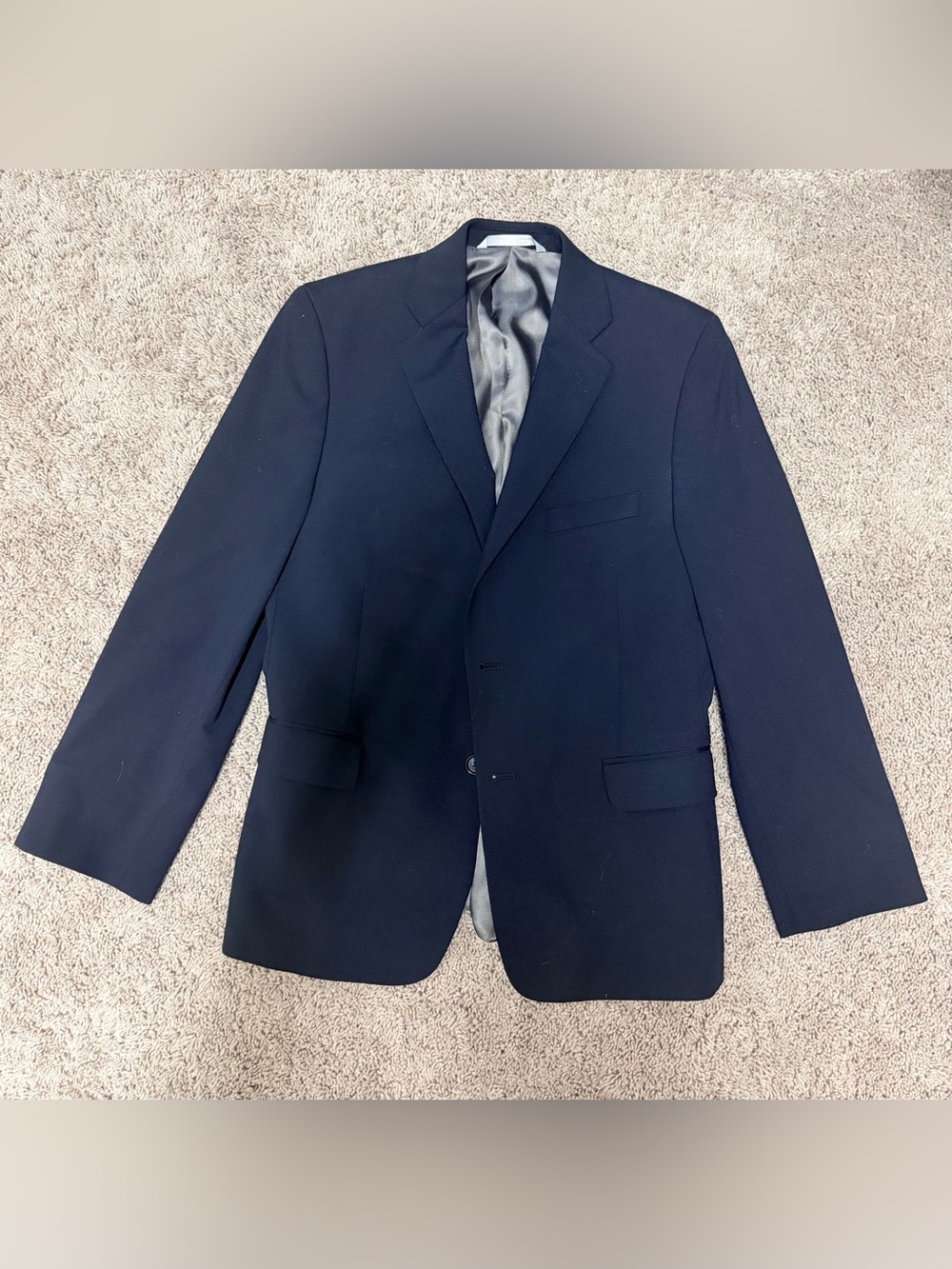 Youth 18 Navy Single-Breasted Suit Blazer by Nordstrom EUC